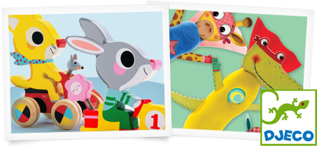 Leksaker, Pussel & Spel i färgglad design från Djeco | Bluebox.se