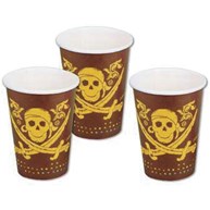 Engångsmuggar - Pirat (8-pack)