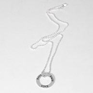 Silverhalsband - LOVE