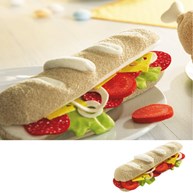 Baguette med lösa pålägg