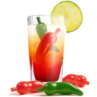Iskuber av plast - Chilly peppers