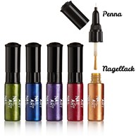 Nail Art - Nagellack med nagelpenna (5-pack)