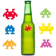 Glasmarkörer - Space Invaders
