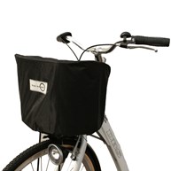 Regnskydd för cykelkorg