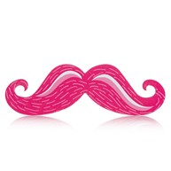 Nagelfil - Mustasch, rosa