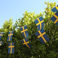Girlang - Svenska flaggan (2,5 m)