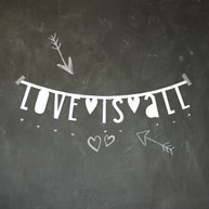 Bokstavsbanner - A Little Lovely Banner, vit