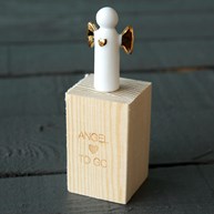 Angel to go - Skyddsängel i porslin, mini