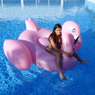 Flamingo - Stor uppblåsbar badmadrass