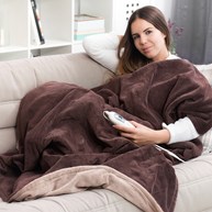 Elektrisk värmefilt i fleece