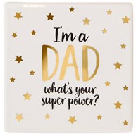 Glasunderlägg - Dad Superpower