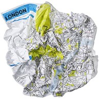 Karta - Crumpled City Map