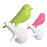 Fåglar på vit krok (2-pack)