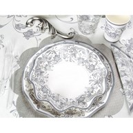 Engångsartiklar till fest - Noblesse, silver