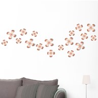 Väggdekor - Blommor (9-pack)