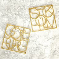 Grytunderlägg - City Trivet, Guld
