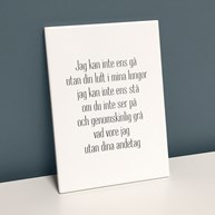 Citattavla med låttext - Kent