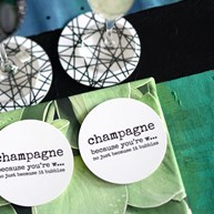 Glasunderlägg - Champagne (2-pack)