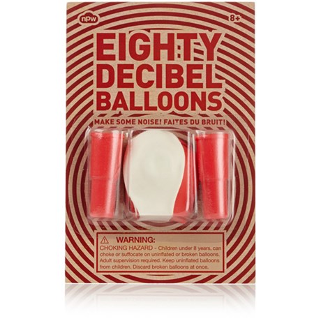 Ballonger med tuta - Eighty decibel balloons, Röd