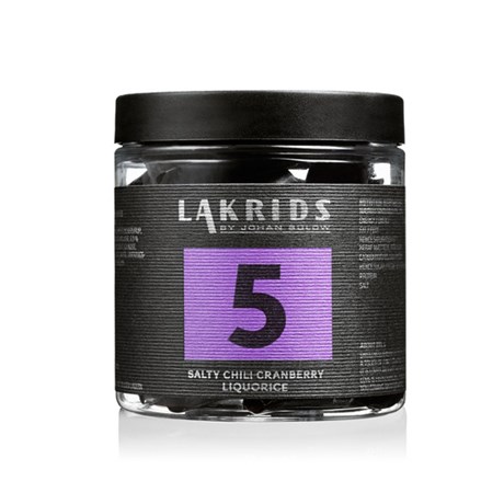 Lakrits i burk - Lakrids by Johan Bülow, Nr 5 - Mycket stark chili