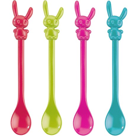 Koziol teskedar - Happy Spoons (4-pack), Kaniner