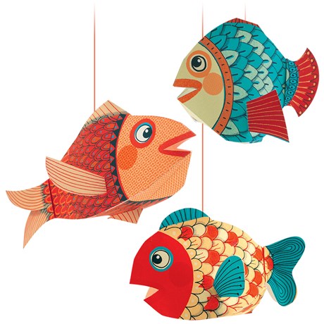 Hängande dekorer i olika djurmotiv (3-pack), Little fishes