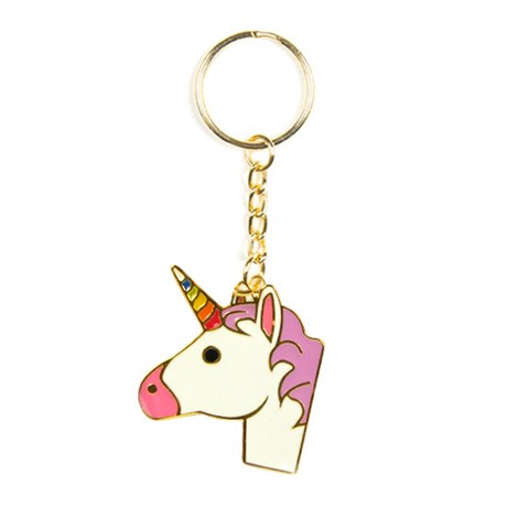 Nyckelring - Emoji, Unicorn