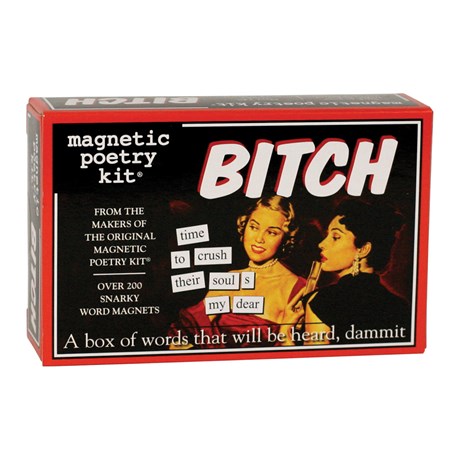 Magnetic Poetry Kit - Bitch, Röd