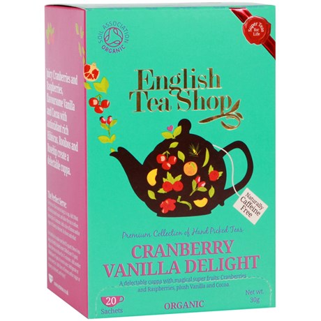 Ekologiskt rött te med frukt - English Tea Shop, Tranbär & Vanilj