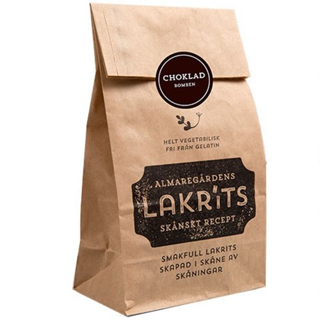 Lakrits i olika smaker - Almaregårdens, Chokladbomb