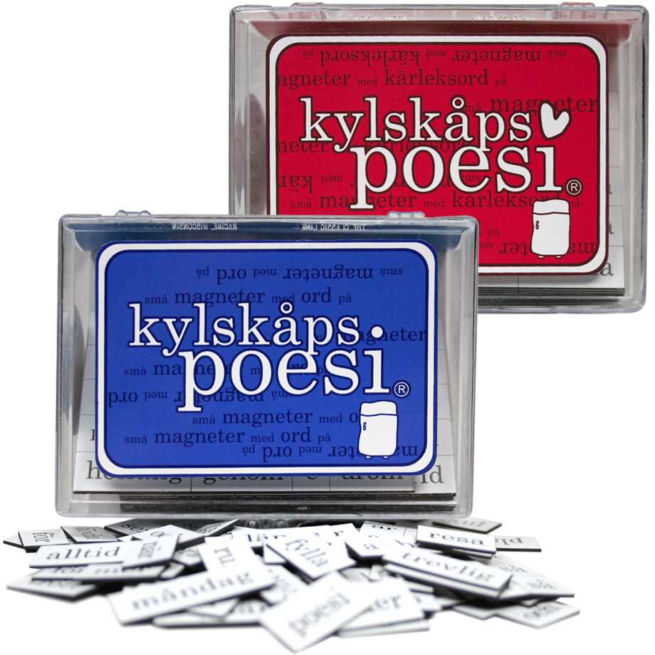 Kylskåpspoesi - Magneter med ord-image