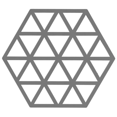 Zone - Grytunderlägg, Hexagon/Triangles liten, Triangles, Grå