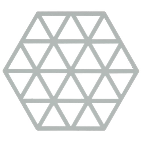 Zone - Grytunderlägg, Hexagon/Triangles liten, Triangles, Ljusgrå