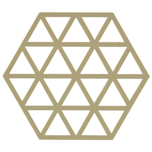 Zone - Grytunderlägg, Hexagon/Triangles liten, Triangles, Khaki