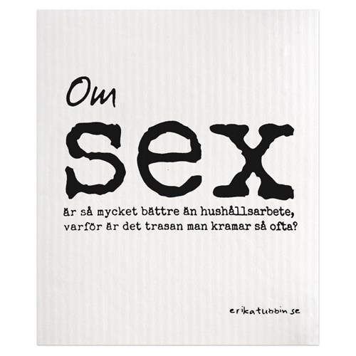 Disktrasa med rolig text - Kärlek / Sex, Sex